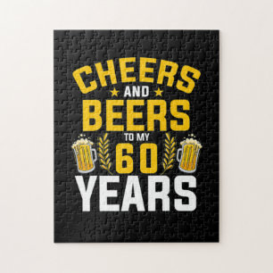 Beer Drinker Cheers And Beers To My 60 Years Birth