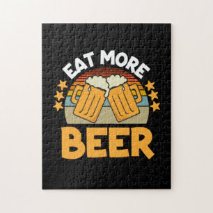 Beer Drinker Eat More Beer Funny Drinking Birthday