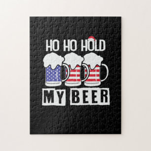 Beer Drinker Ho Ho Hold My Beer USA Birthday