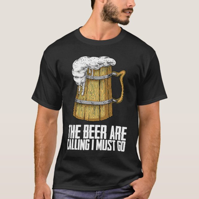 Beer drinking  Drink  Beer man T-Shirt (Vorderseite)