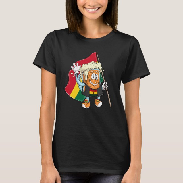Beer fan of Ghana T-Shirt (Vorderseite)