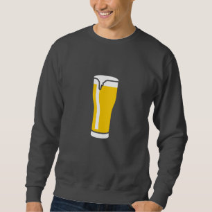beer glas 2c dark sweatshirt