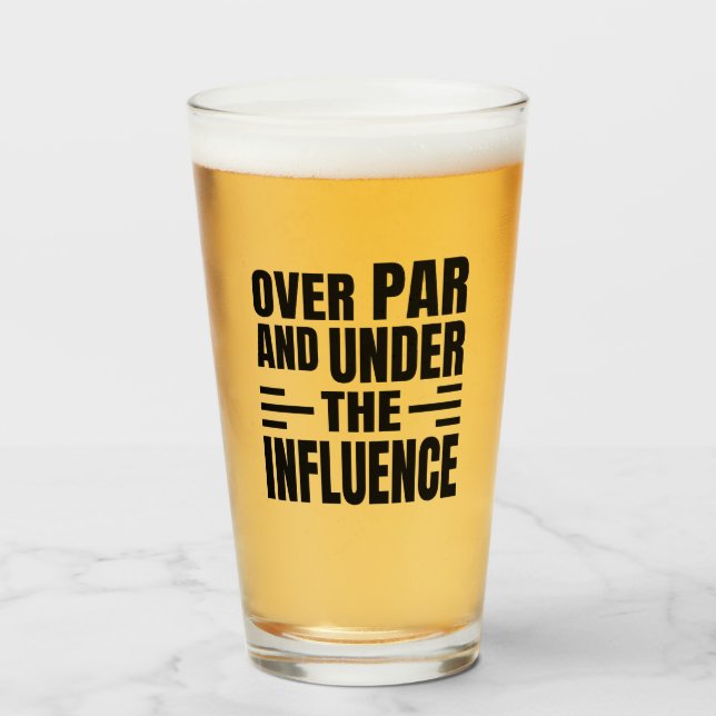 Beer Glass Golf Par Glas (Vorne (Gefüllt))