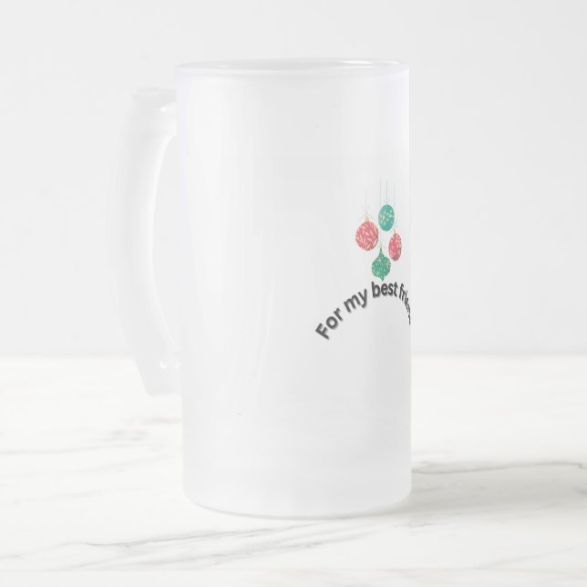 Beer Glass Mattglas Bierglas (Vorderseite Links)