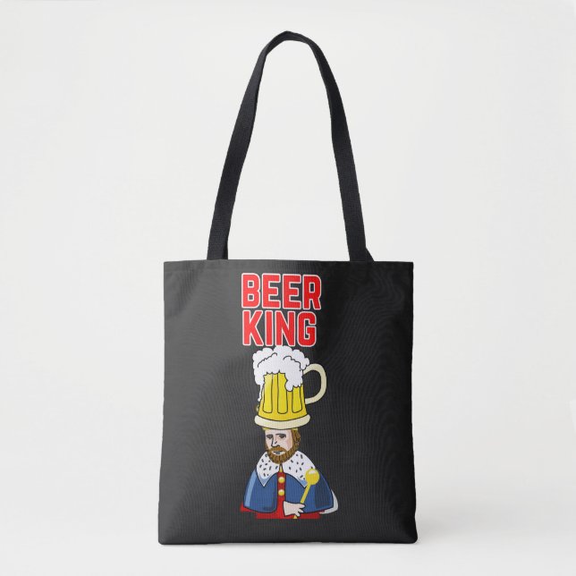 Beer King Funny Cool Design Tasche (Vorderseite)