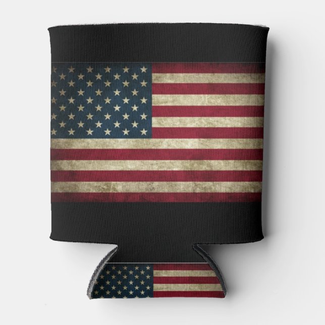 Beer Koozie (US-Flagge) Dosenkühler (Vorderseite)