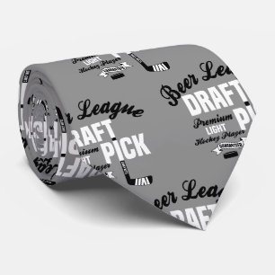 Beer League Hockey Draft Pick Hockey Spieler Krawatte