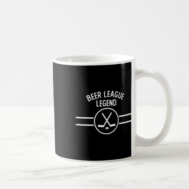 Beer League Legende Hockey Eis Inline Lustig Sport Kaffeetasse (Rechts)