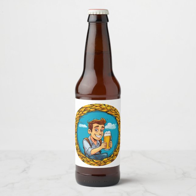 Beer Lover Bierflaschenetikett (Vorderseite)