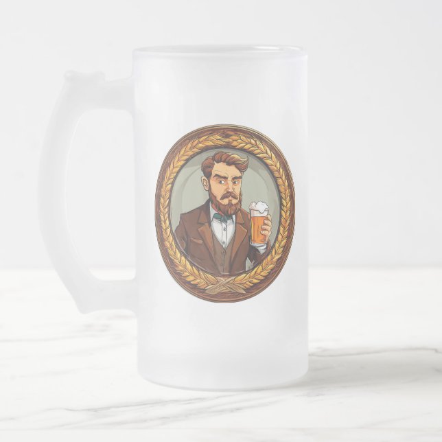 Beer Lover Mattglas Bierglas (Links)