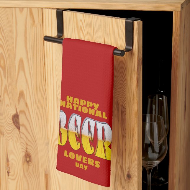 Beer Lovers Day Geschirrtuch (Drittel gefaltet)