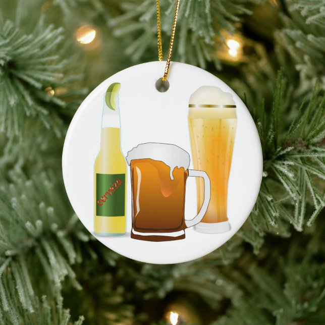 Beer Lovers Day Keramik Ornament (Baum)