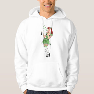 Beer Loving Irish Pin Up Hoodie