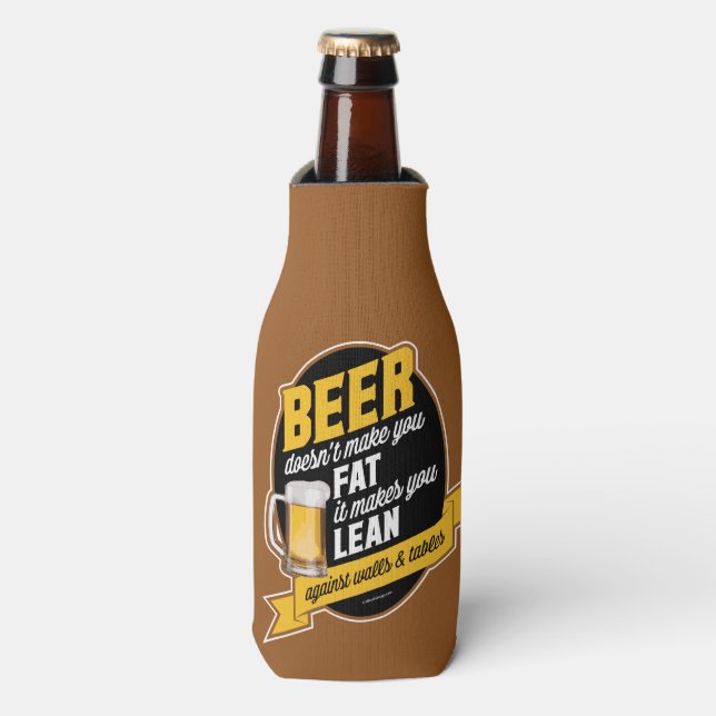 Beer Makes You Lean Flaschenkühler (Flaschenvorderseite)