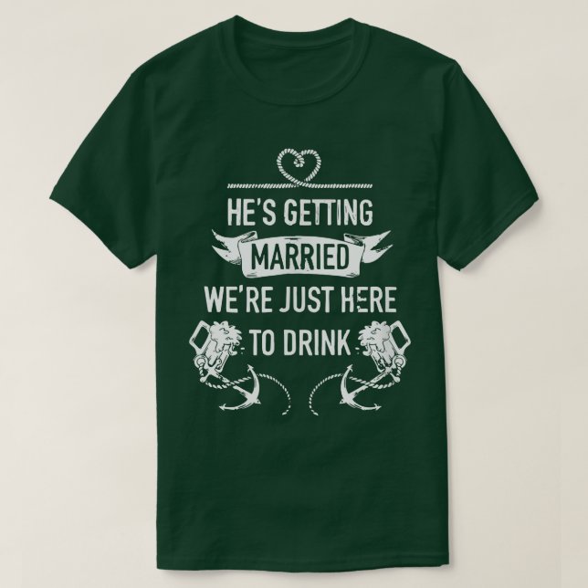 Beer Me Im Get Married Men Funny Groom Bachelo T-Shirt (Design vorne)