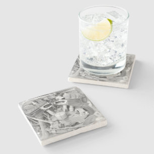 Beer Motorcycle Coaster 18 Steinuntersetzer