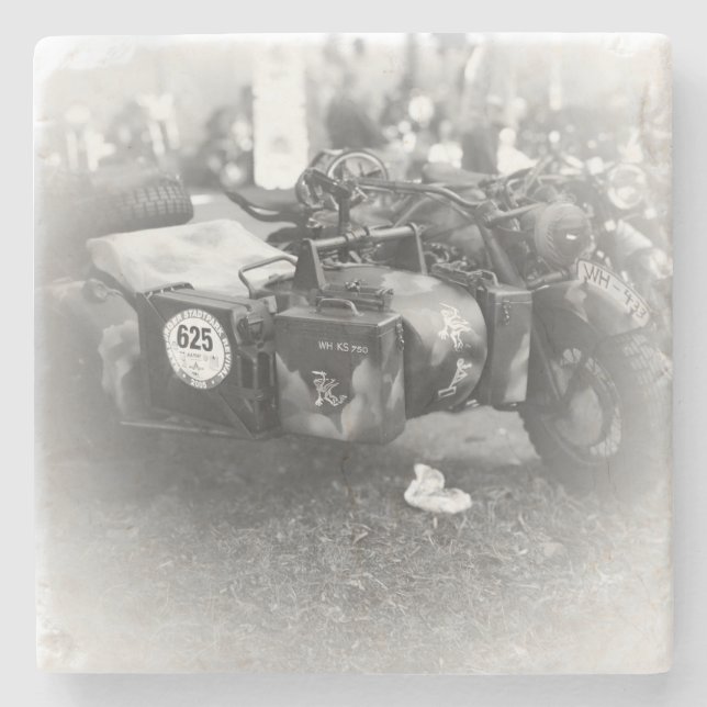 Beer Motorcycle Coaster 4 Steinuntersetzer (Vorderseite)