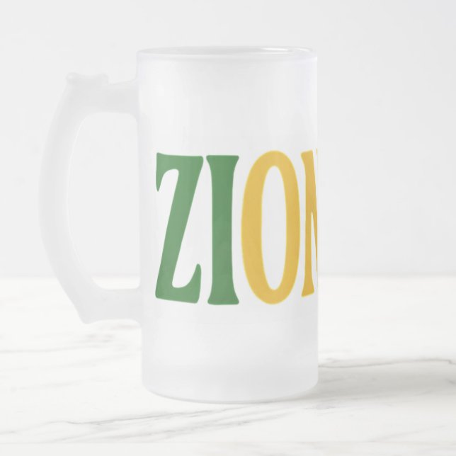Beer mug in frosted glass (Gauche)