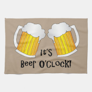Beer O'Clock Drôle Anniversaire BBQ Serviette