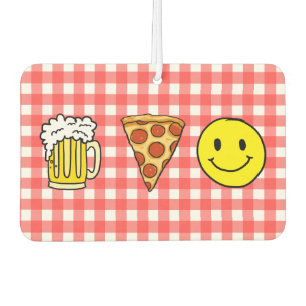 Beer Pizza Happy Autolufterfrischer