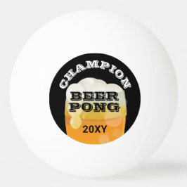 Beer Pong Champion Dated Tischtennisball