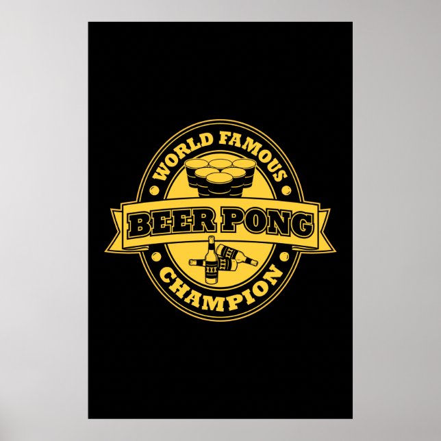 Beer Pong Champion Poster (Vorne)