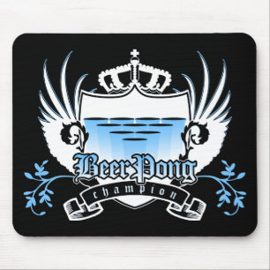 Beer-Pong-Champion Royal Crest Mousepad