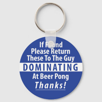Beer Pong Dominance Schlüsselkette Schlüsselanhänger