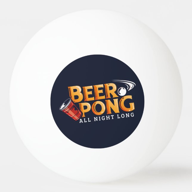 Beer Pong Ganzes abends Long Summer Party Tischtennisball (Vorderseite)