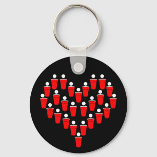 Beer Pong Liebe Schlüsselanhänger
