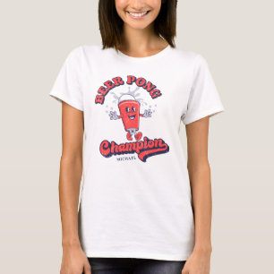 Beer-Pong-Meister Lustiges Trinkspiel T-Shirt