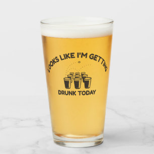 Beer Pong Modus Sich Heute Betrinken Pint Glas