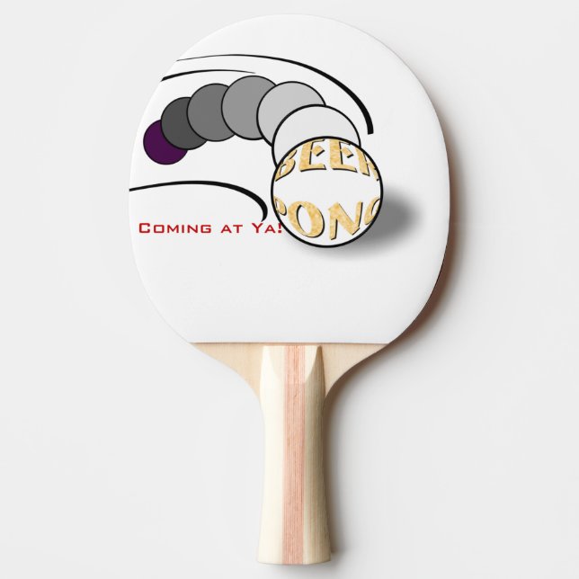 Beer Pong Spaß Tischtennis Schläger (Vorderseite)
