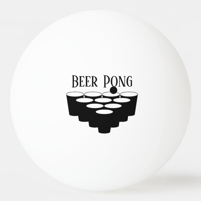 Beer Pong Tischtennisball (Vorderseite)