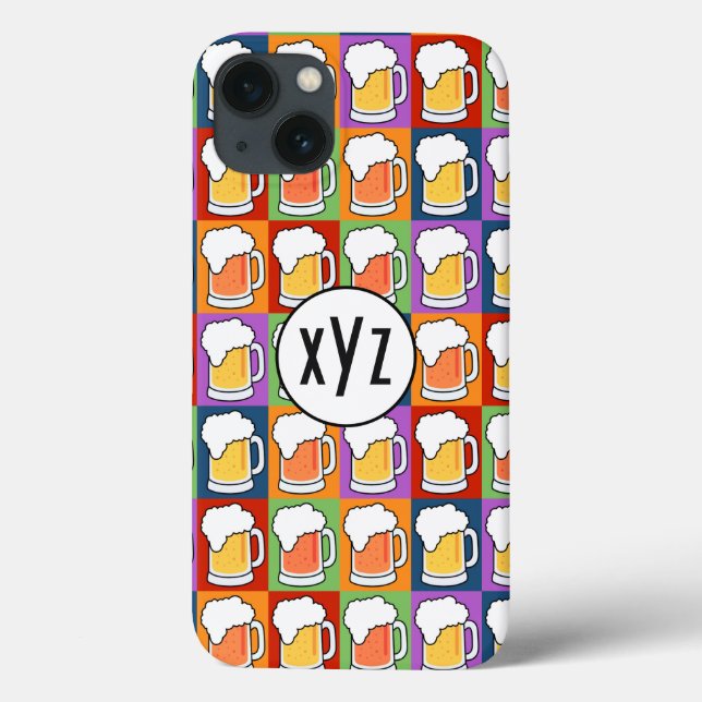 BEER Pop Art coques personnalisés (Verso)