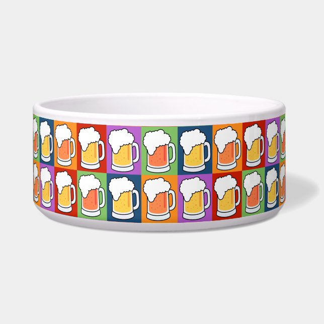 BEER Pop Art Haustierschüsseln Napf (Vorderseite)