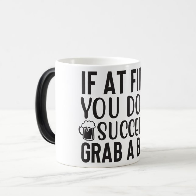 Beer Quotes Verwandlungstasse (Vorderseite Links)