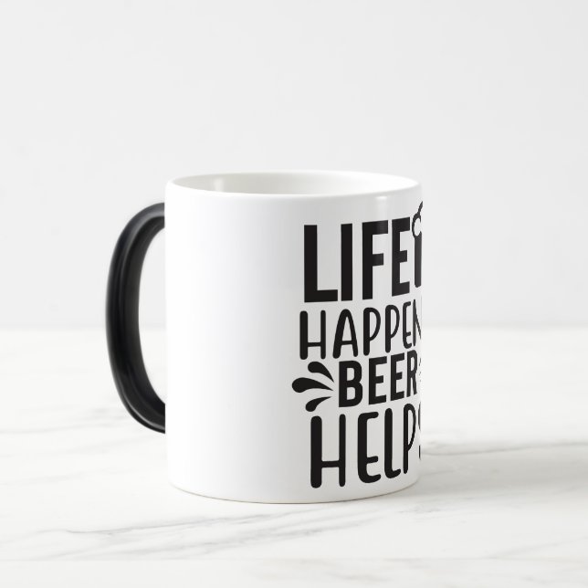 Beer Quotes Verwandlungstasse (Vorderseite Links)