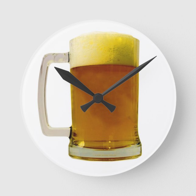 Beer Runde Wanduhr (Vorderseite)