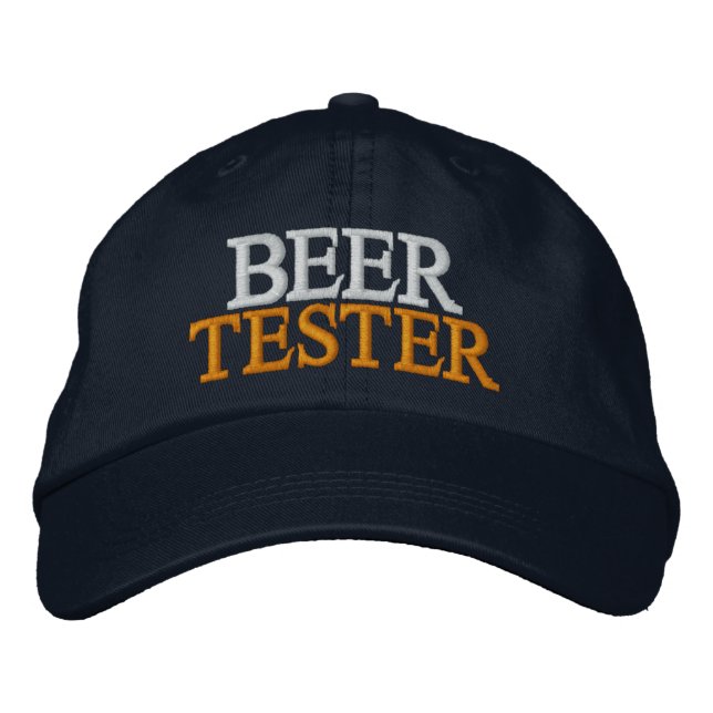 Beer Tester Bestickte Baseballkappe (Vorderseite)