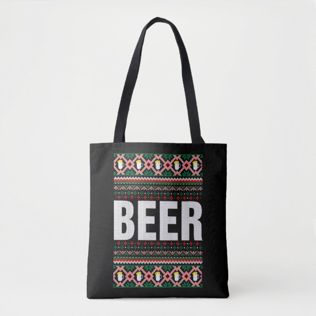 Beer Ugly Christmas Tasche (Vorderseite)