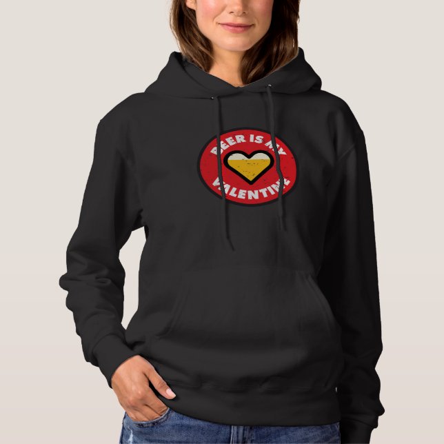 Beer Valentine   Drinking Buddies Beer Games Party Hoodie (Vorderseite)