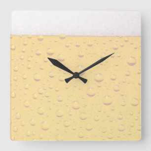 Beer Wall Clock Quadratische Wanduhr