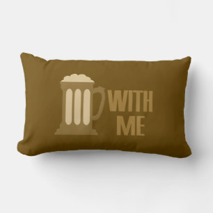 Beer With Me oreiller jetable personnalisé