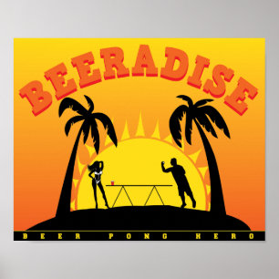 Beeradie Beer Pong Poster