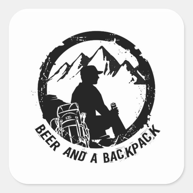 BeerAndaBackpack Stickers (Vorderseite)