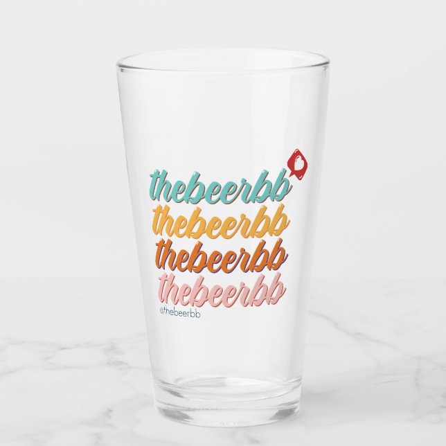 Beerbb Text Logo Pint Glass Glas (Vorderseite)