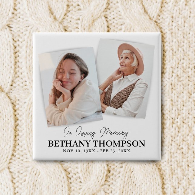 Beerdigung 2 Foto Gedenkfeier Button (Von Creator hochgeladen)