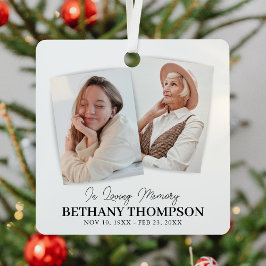 Beerdigung 2 Foto Gedenkfeier Ornament Aus Metall