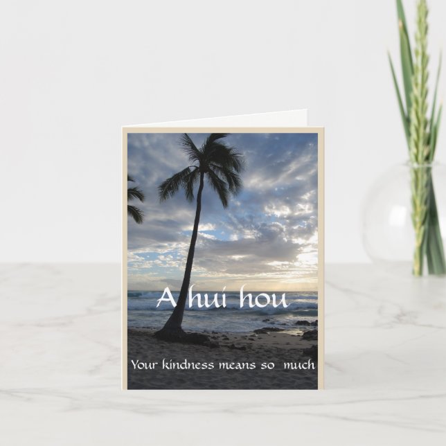 Beerdigung A Hui Hou danke Ihnen von der Familie (Vorderseite)